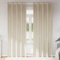 vidaXL Κουρτίνες συσκότισης 2 τμχ. Κρεμ 140 x 225 cm Βελούδο