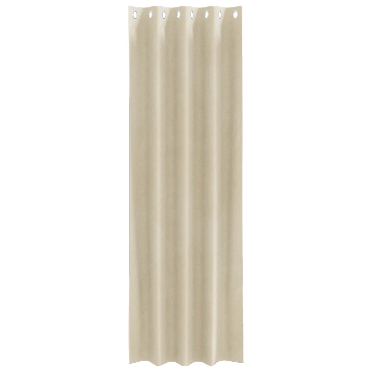 vidaXL Κουρτίνες συσκότισης 2 τμχ. Κρεμ 140 x 245 cm Βελούδο