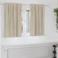 vidaXL Κουρτίνες συσκότισης 2 τμχ. Κρεμ 140 x 140 cm Βελούδο