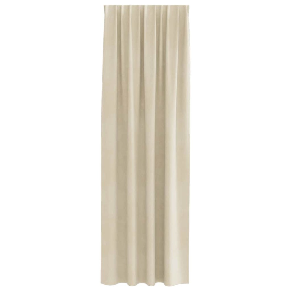vidaXL Κουρτίνες συσκότισης 2 τμχ. Κρεμ 140 x 225 cm Βελούδο