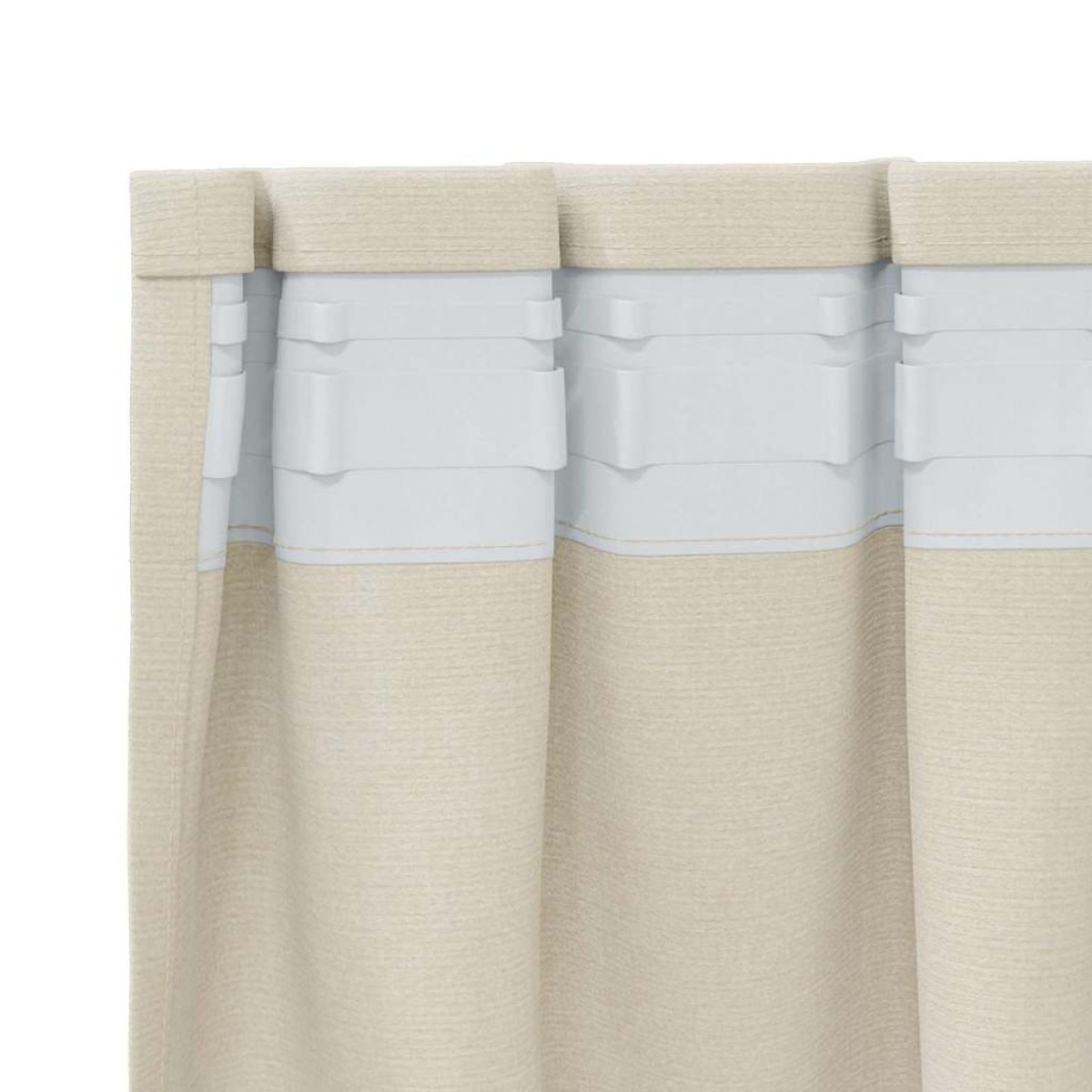 vidaXL Κουρτίνες συσκότισης 2 τμχ. Κρεμ 140 x 245 cm Βελούδο