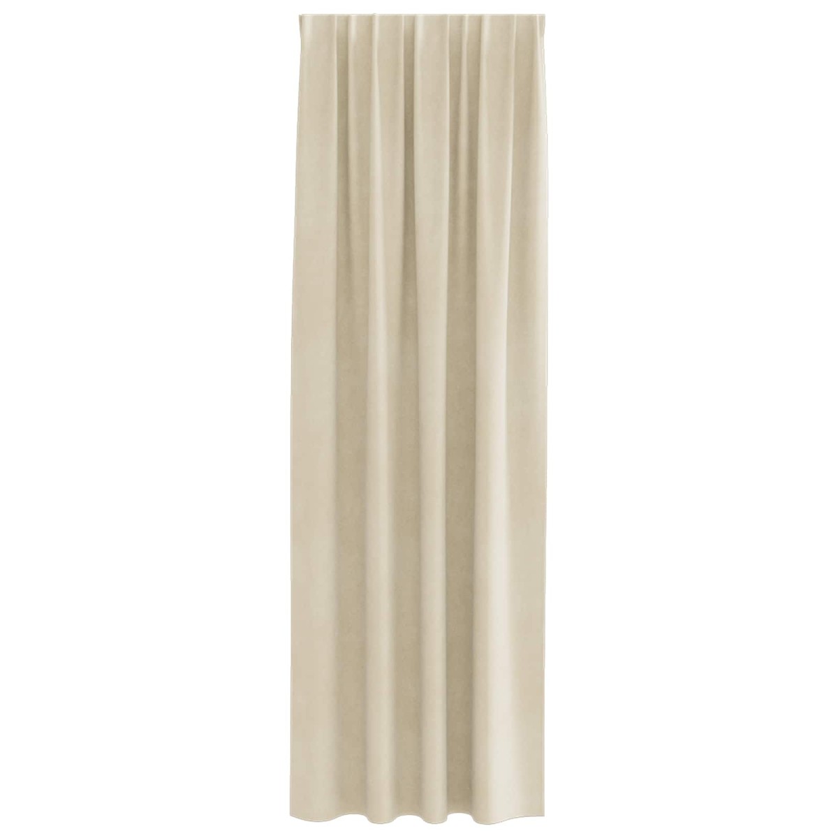 vidaXL Κουρτίνες συσκότισης 2 τμχ. Κρεμ 140 x 260 cm Βελούδο