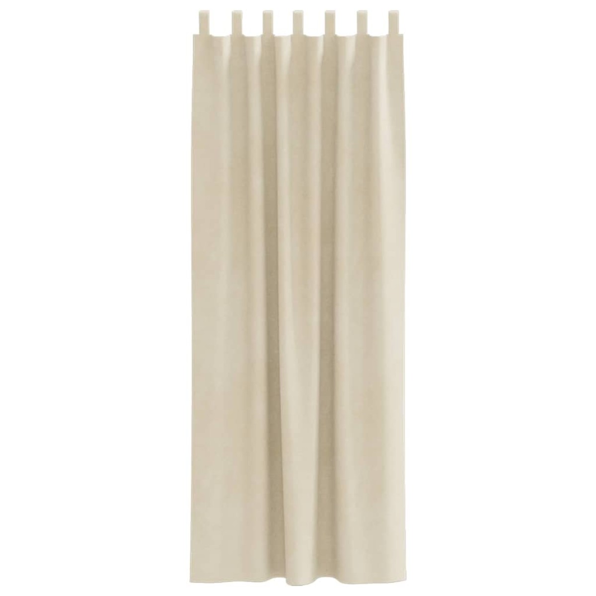 vidaXL Κουρτίνες συσκότισης 2 τμχ. Κρεμ 140 x 225 cm Βελούδο