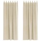 vidaXL Κουρτίνες συσκότισης 2 τμχ. Κρεμ 140 x 260 cm Βελούδο