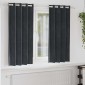 vidaXL Κουρτίνες συσκότισης 2 τμχ. Σκούρο Γκρι 140 x 175 cm Βελούδο