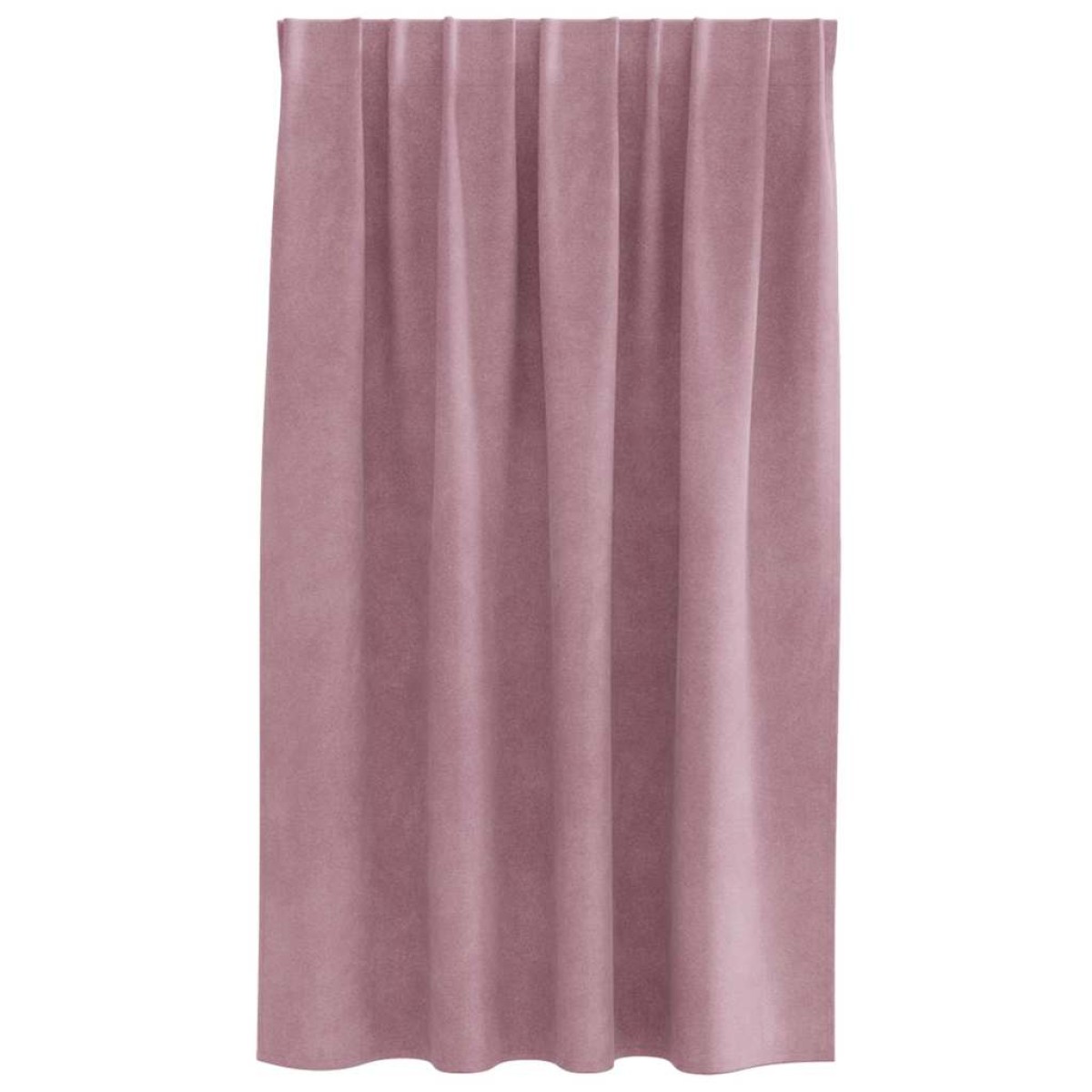 vidaXL Κουρτίνες συσκότισης 2 τμχ. Σκούρο ροζ 140 x 140 cm Βελούδο