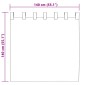 vidaXL Κουρτίνες συσκότισης 2 τμχ. Σκούρο ροζ 140 x 140 cm Βελούδο