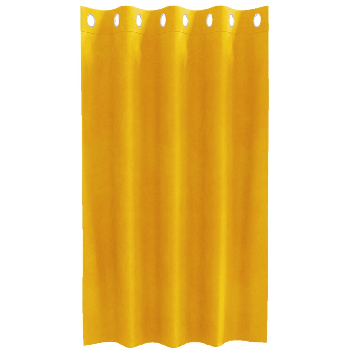 vidaXL Κουρτίνες συσκότισης 2 τμχ. Μουσταρδί 140 x 140 cm Βελούδο