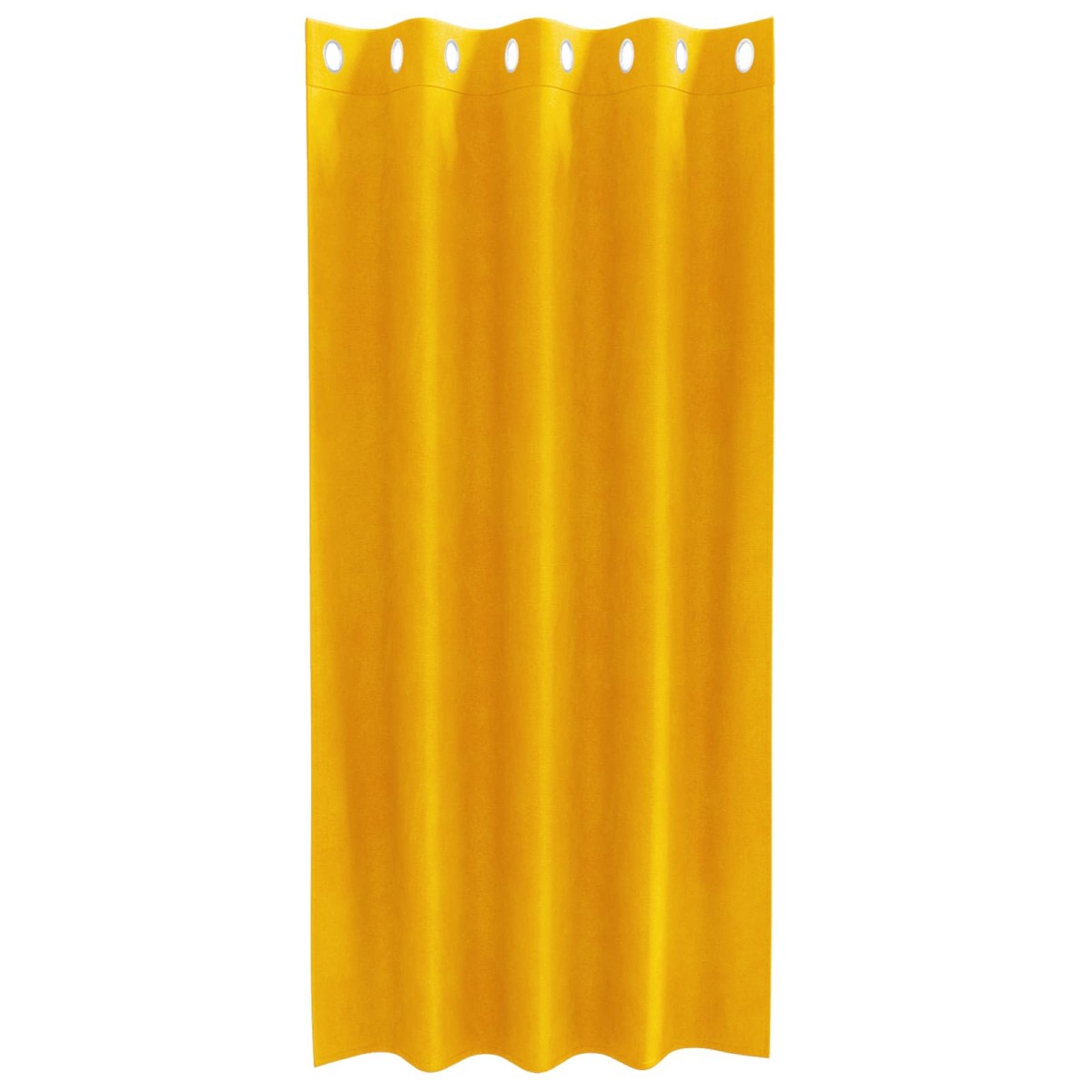 vidaXL Κουρτίνες συσκότισης 2 τμχ. Μουσταρδί 140 x 175 cm Βελούδο