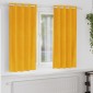 vidaXL Κουρτίνες συσκότισης 2 τμχ. Μουσταρδί 140 x 175 cm Βελούδο
