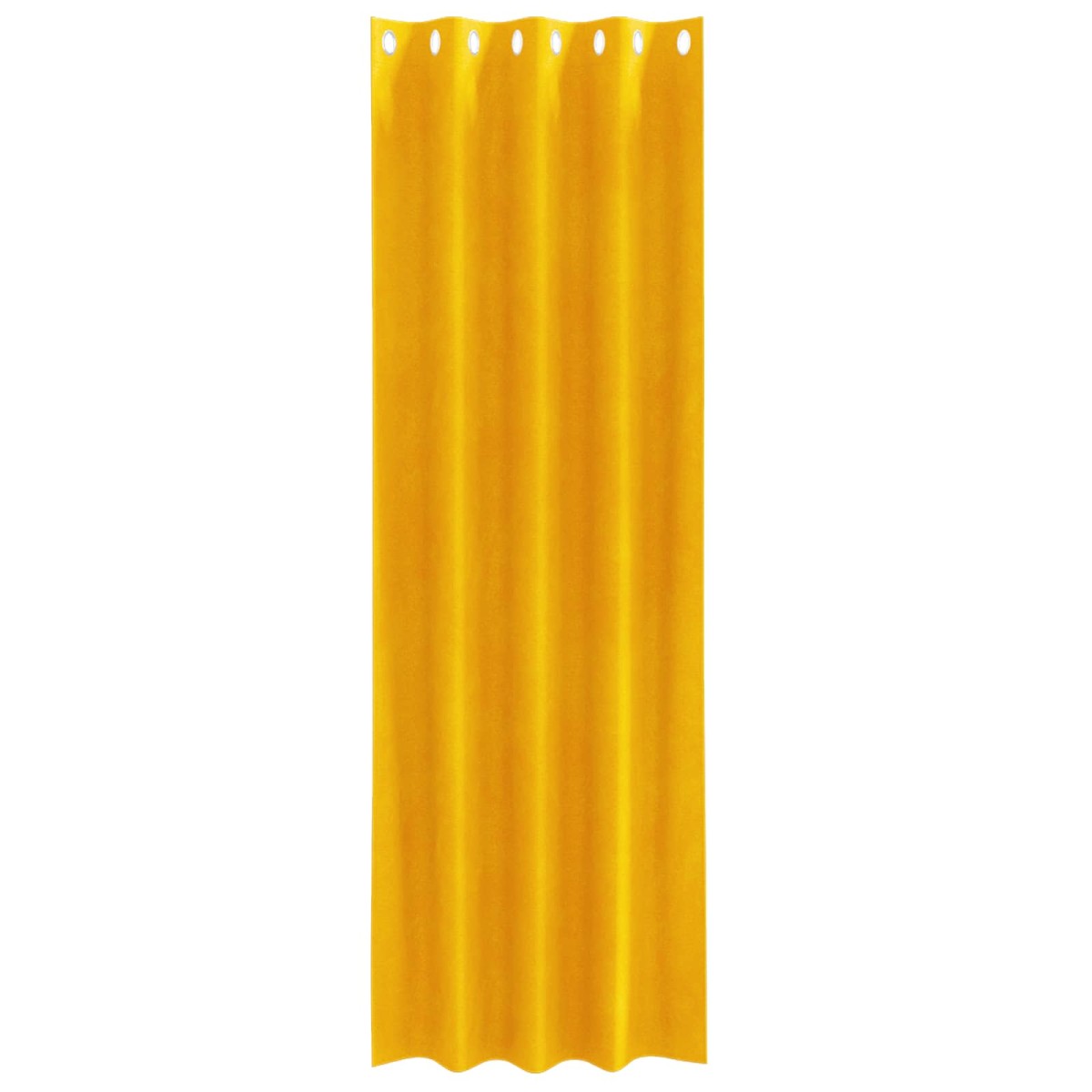 vidaXL Κουρτίνες συσκότισης 2 τμχ. Μουσταρδί 140 x 245 cm Βελούδο
