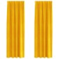 vidaXL Κουρτίνες συσκότισης 2 τμχ. Μουσταρδί 140 x 245 cm Βελούδο