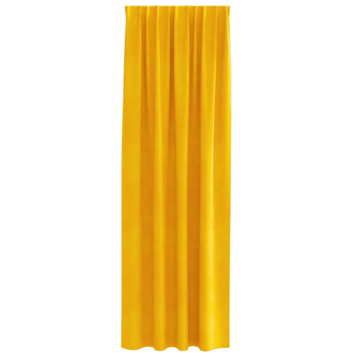 vidaXL Κουρτίνες συσκότισης 2 τμχ. Μουσταρδί 140 x 260 cm Βελούδο