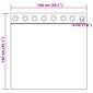 vidaXL Κουρτίνες συσκότισης 2 τμχ. Κόκκινο 140 x 140 cm Βελούδο