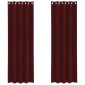 vidaXL Κουρτίνες συσκότισης 2 τμχ. Κόκκινο 140 x 245 cm Βελούδο