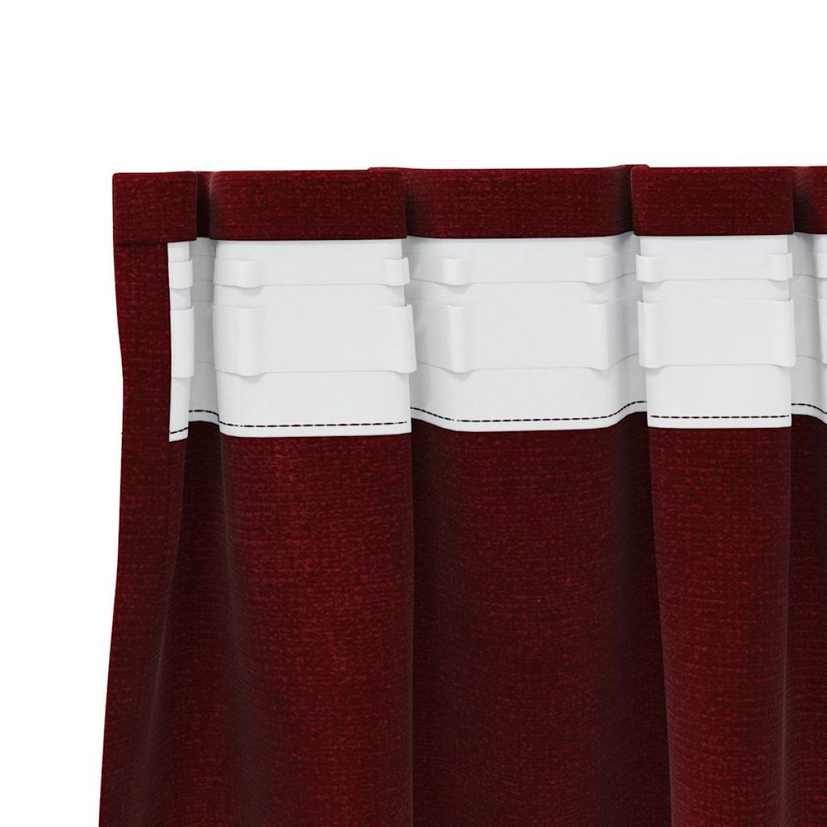 vidaXL Κουρτίνες συσκότισης 2 τμχ. Κόκκινο 140 x 140 cm Βελούδο