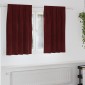 vidaXL Κουρτίνες συσκότισης 2 τμχ. Κόκκινο 140 x 140 cm Βελούδο