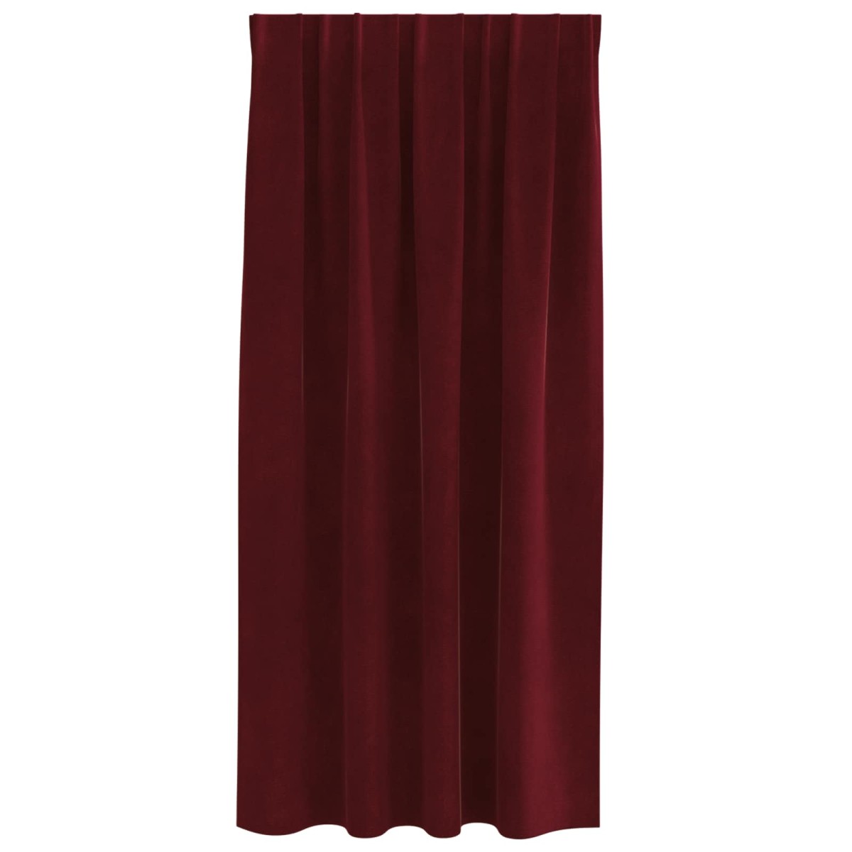vidaXL Κουρτίνες συσκότισης 2 τμχ. Κόκκινο 140 x 175 cm Βελούδο