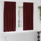 vidaXL Κουρτίνες συσκότισης 2 τμχ. Κόκκινο 140 x 175 cm Βελούδο