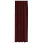 vidaXL Κουρτίνες συσκότισης 2 τμχ. Κόκκινο 140 x 225 cm Βελούδο