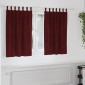vidaXL Κουρτίνες συσκότισης 2 τμχ. Κόκκινο 140 x 140 cm Βελούδο