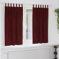 vidaXL Κουρτίνες συσκότισης 2 τμχ. Κόκκινο 140 x 175 cm Βελούδο