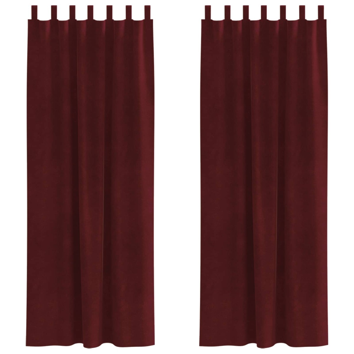 vidaXL Κουρτίνες συσκότισης 2 τμχ. Κόκκινο 140 x 225 cm Βελούδο