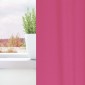 vidaXL Κουρτίνες Μαύρης Ύφανσης με Δαχτυλίδια 2 τμχ. Φωτεινό ροζ