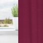 vidaXL Κουρτίνες Μαύρης Ύφανσης με Δαχτυλίδια 2 τμχ. Κόκκινο