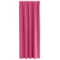vidaXL Κουρτίνες Μαύρης Ύφανσης με Δαχτυλίδια 2 τμχ. Φωτεινό ροζ