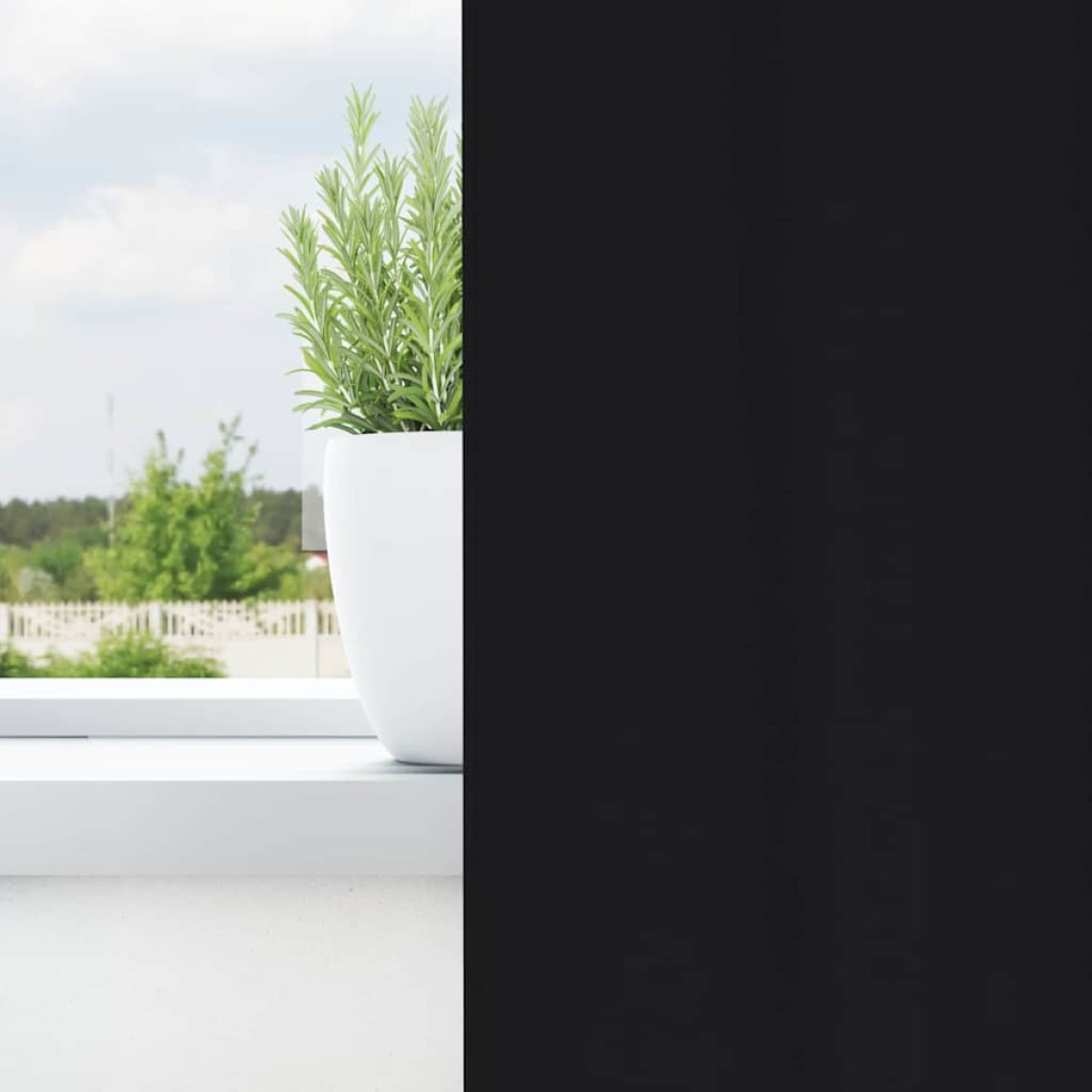 vidaXL Κουρτίνες Μαύρης Ύφανσης με Δαχτυλίδια 2 τμχ. Μαύρο Πολυεστέρας