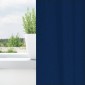 vidaXL Κουρτίνες Μαύρης Ύφανσης με Δαχτυλίδια 2 τμχ. Σκούρο Μπλε
