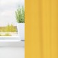 vidaXL Κουρτίνες Μαύρης Ύφανσης με Δαχτυλίδια 2 τμχ. Μουσταρδί