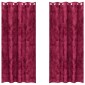 vidaXL Βελούδινες Κουρτίνες 2 τμχ. Κόκκινο 260 x 140 εκ. Βελούδο