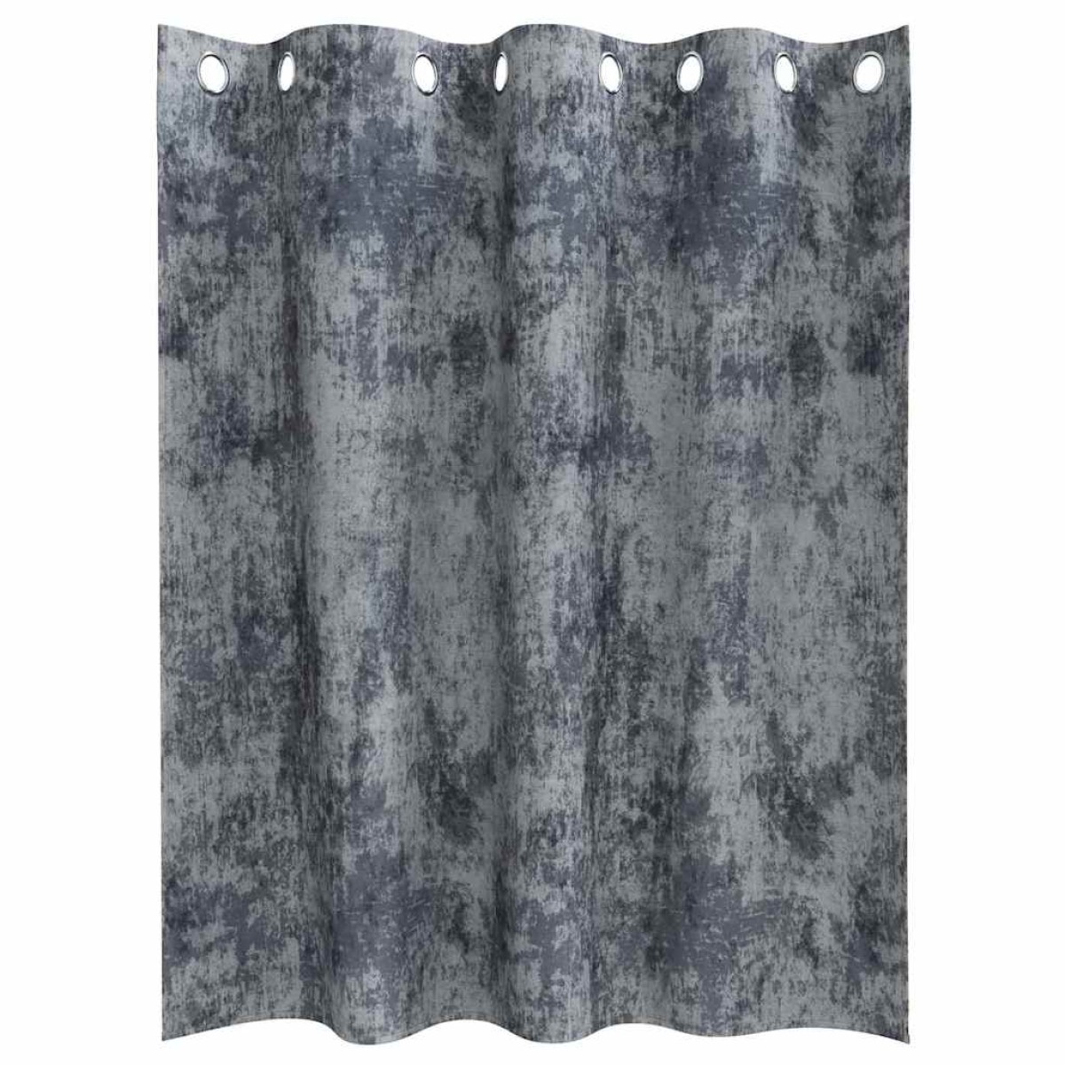 vidaXL Βελούδινες Κουρτίνες 2 τμχ. Ασημί Γκρι 140 x 140 cm Βελούδο