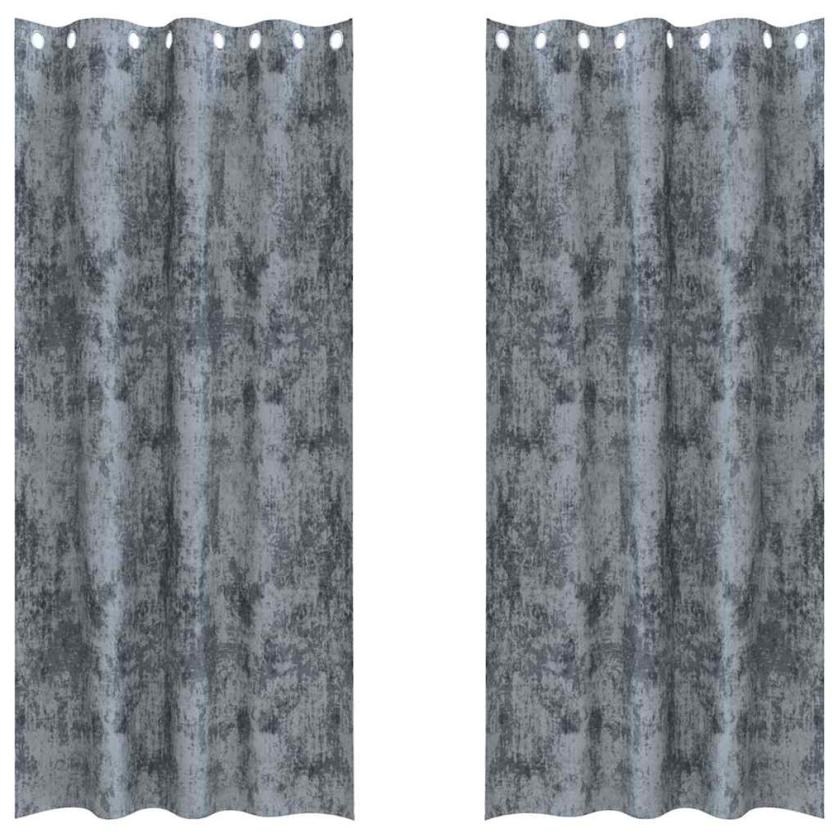 vidaXL Βελούδινες Κουρτίνες 2 τμχ. Ασημί Γκρι 245 x 140 εκ. Βελούδο