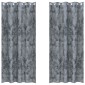 vidaXL Βελούδινες Κουρτίνες 2 τμχ. Ασημί Γκρι 245 x 140 εκ. Βελούδο