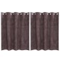 vidaXL Βελούδινες Κουρτίνες 2 τμχ. Καφέ 140 x 140 cm Βελούδο