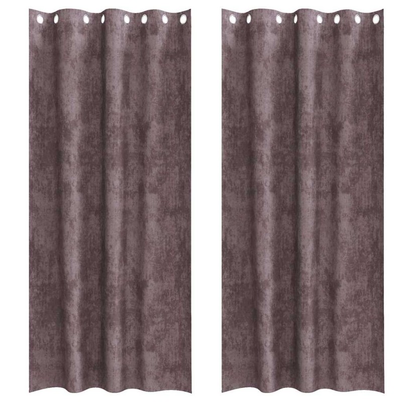 vidaXL Βελούδινες Κουρτίνες 2 τμχ. Καφέ 225 x 140 εκ. Βελούδο