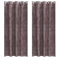 vidaXL Βελούδινες Κουρτίνες 2 τμχ. Καφέ 245 x 140 εκ. Βελούδο