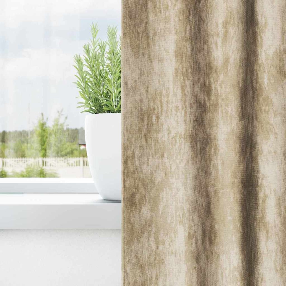 vidaXL Βελούδινες Κουρτίνες 2 τμχ. Κρεμ 245 x 140 εκ. Βελούδο