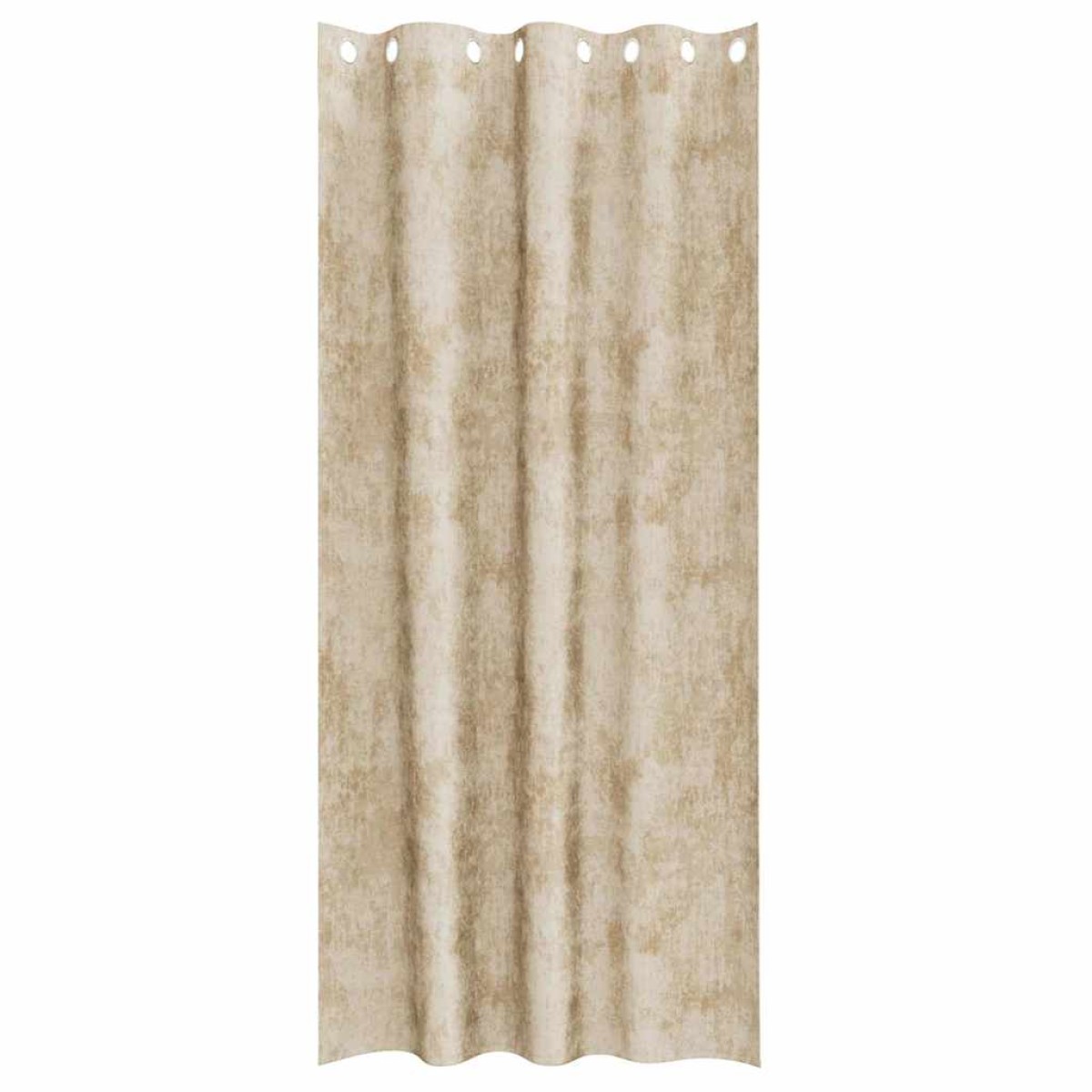 vidaXL Βελούδινες Κουρτίνες 2 τμχ. Κρεμ 260 x 140 εκ. Βελούδο