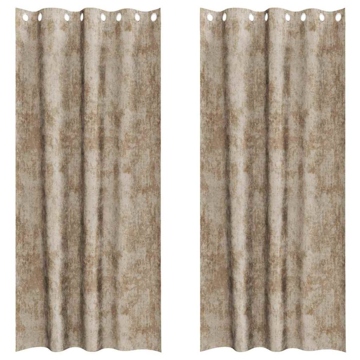 vidaXL Βελούδινες Κουρτίνες 2 τμχ. Μπρονζέ 260 x 140 εκ. Βελούδο