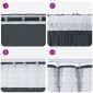 vidaXL Βελούδινες Κουρτίνες 2 τμχ. Ασημί Γκρι 245 x 140 εκ. Βελούδο