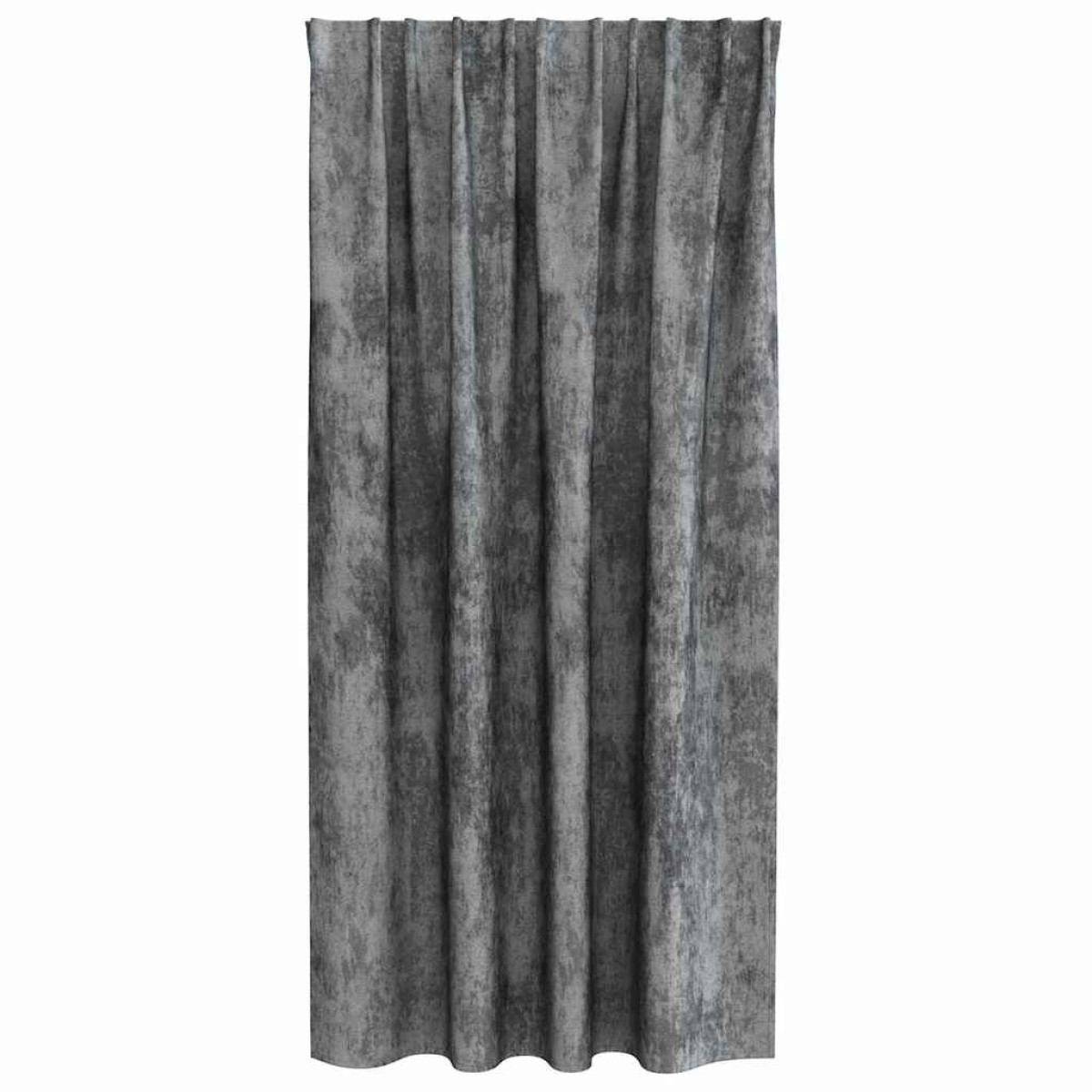 vidaXL Βελούδινες Κουρτίνες 2 τμχ. Γκρι 175 x 140 εκ. Βελούδο
