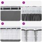 vidaXL Βελούδινες Κουρτίνες 2 τμχ. Γκρι 225 x 140 εκ. Βελούδο