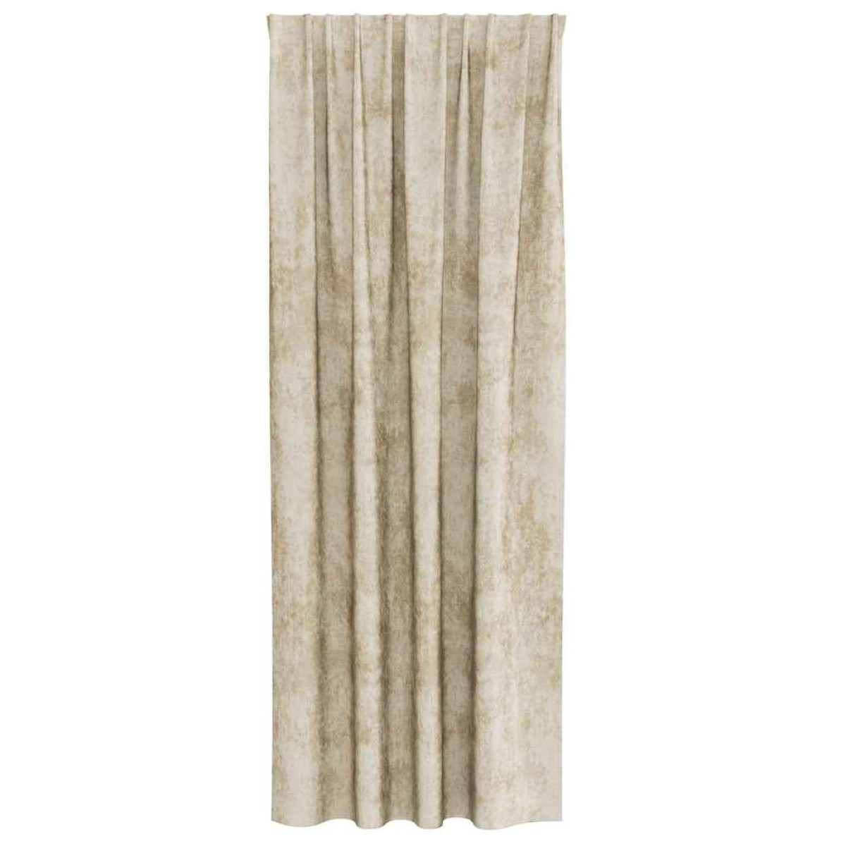 vidaXL Βελούδινες Κουρτίνες 2 τμχ. Κρεμ 225 x 140 εκ. Βελούδο