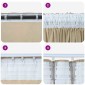 vidaXL Βελούδινες Κουρτίνες 2 τμχ. Κρεμ 245 x 140 εκ. Βελούδο
