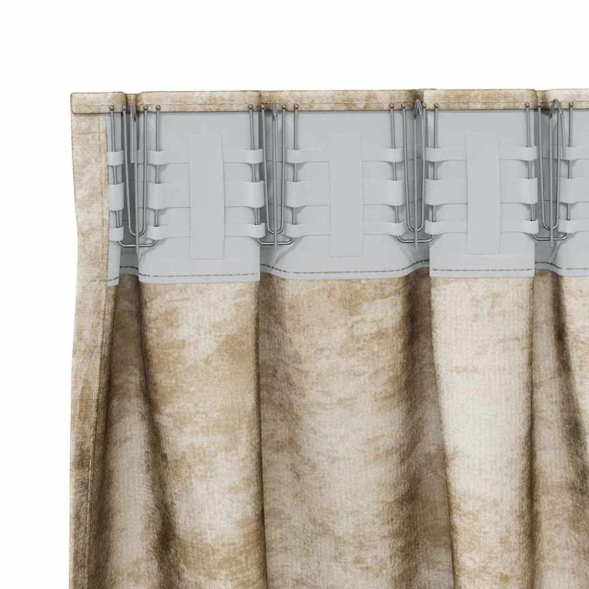 vidaXL Βελούδινες Κουρτίνες 2 τμχ. Κρεμ 260 x 140 εκ. Βελούδο