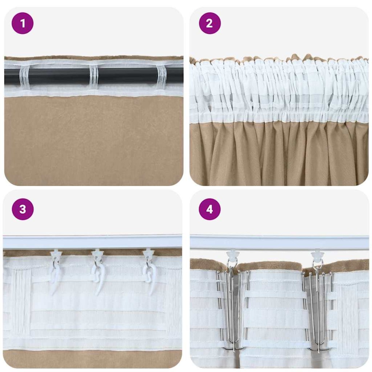 vidaXL Βελούδινες Κουρτίνες 2 τμχ. Μπρονζέ 140 x 140 cm Βελούδο